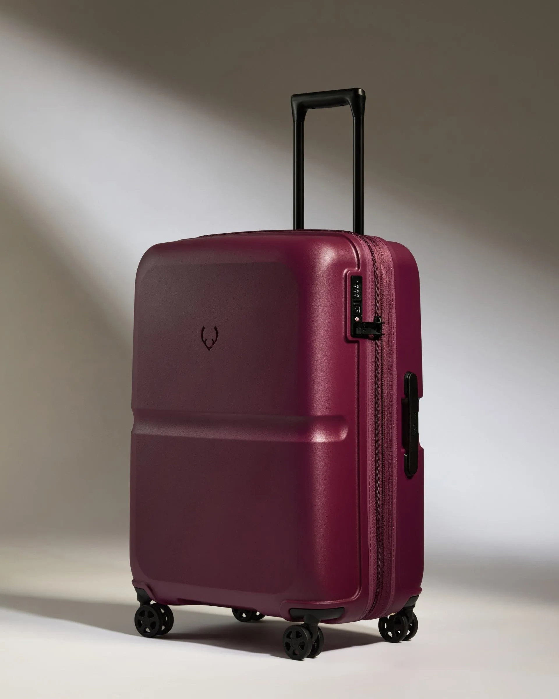 Suitcase Set in Heather Purple - Single Stripe