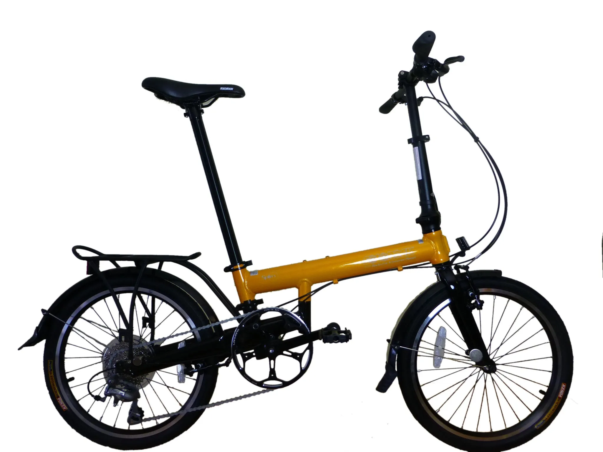 Super Light Spin 5 - SOLOROCK 20" 9 Speed Aluminum Folding Bike