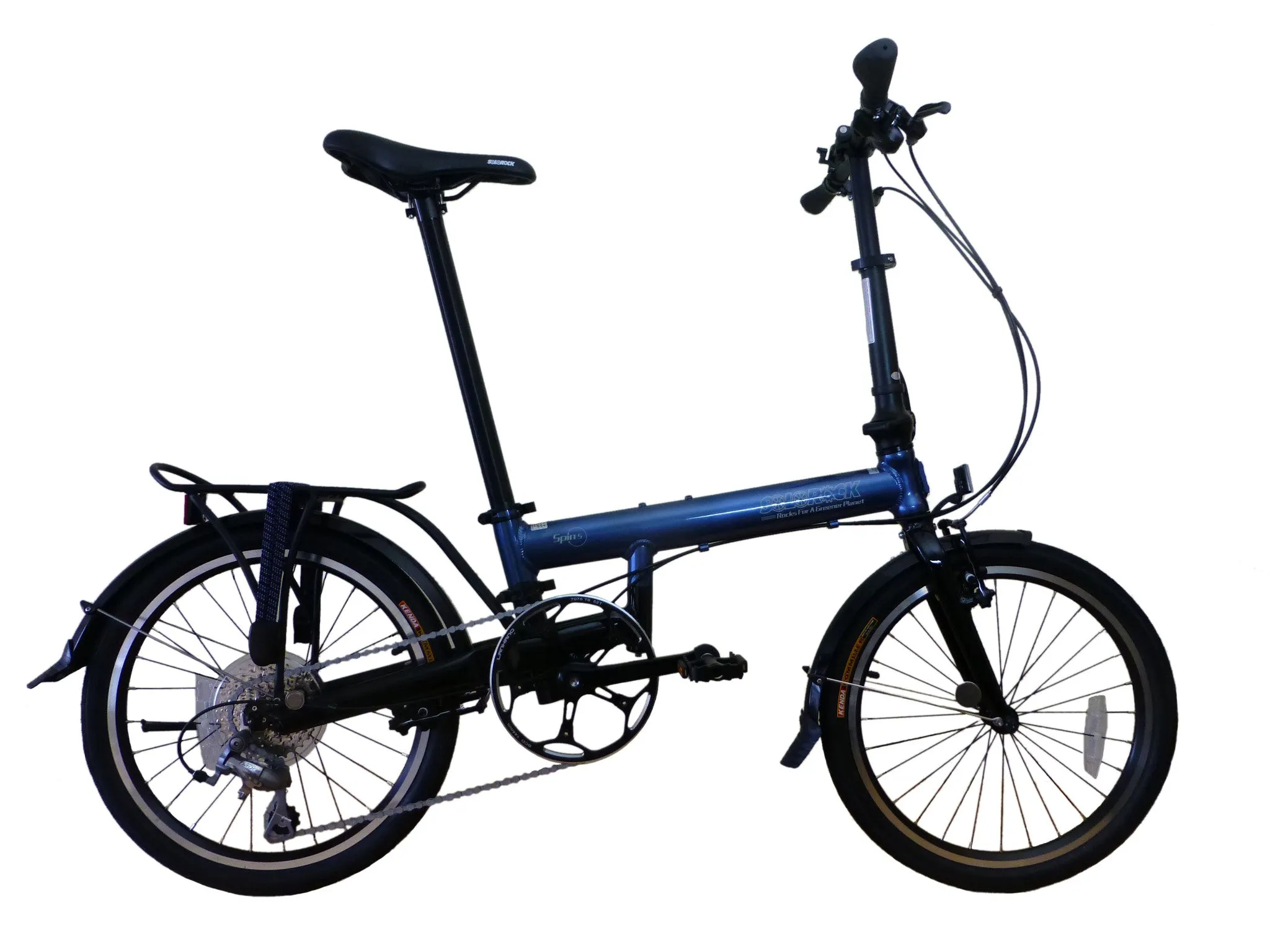 Super Light Spin 5 - SOLOROCK 20" 9 Speed Aluminum Folding Bike