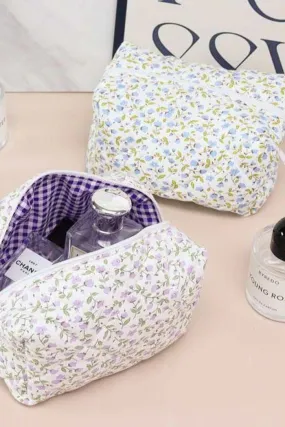 Sweet Floral Cosmetic Bag