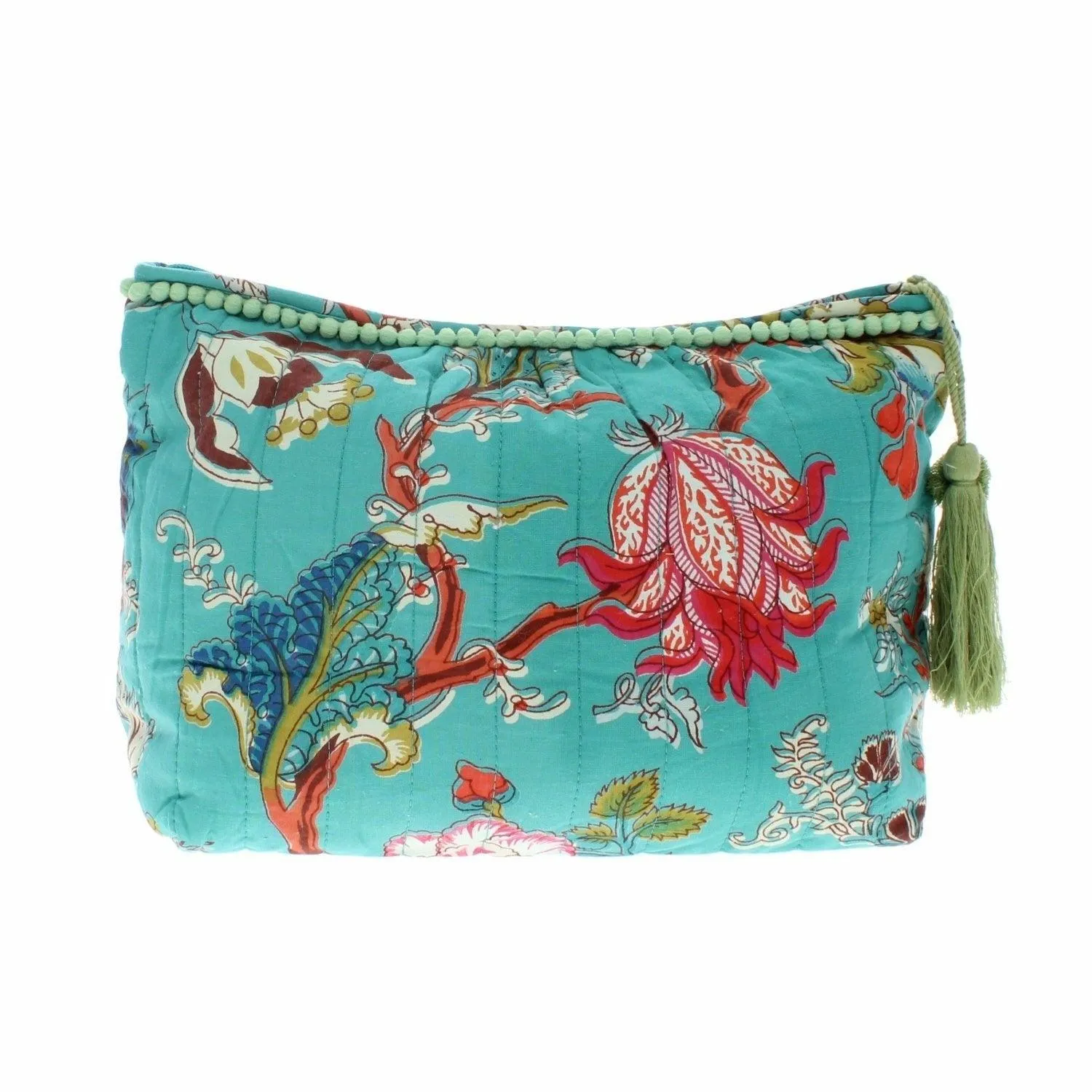 Teal Exotic Wash Bag