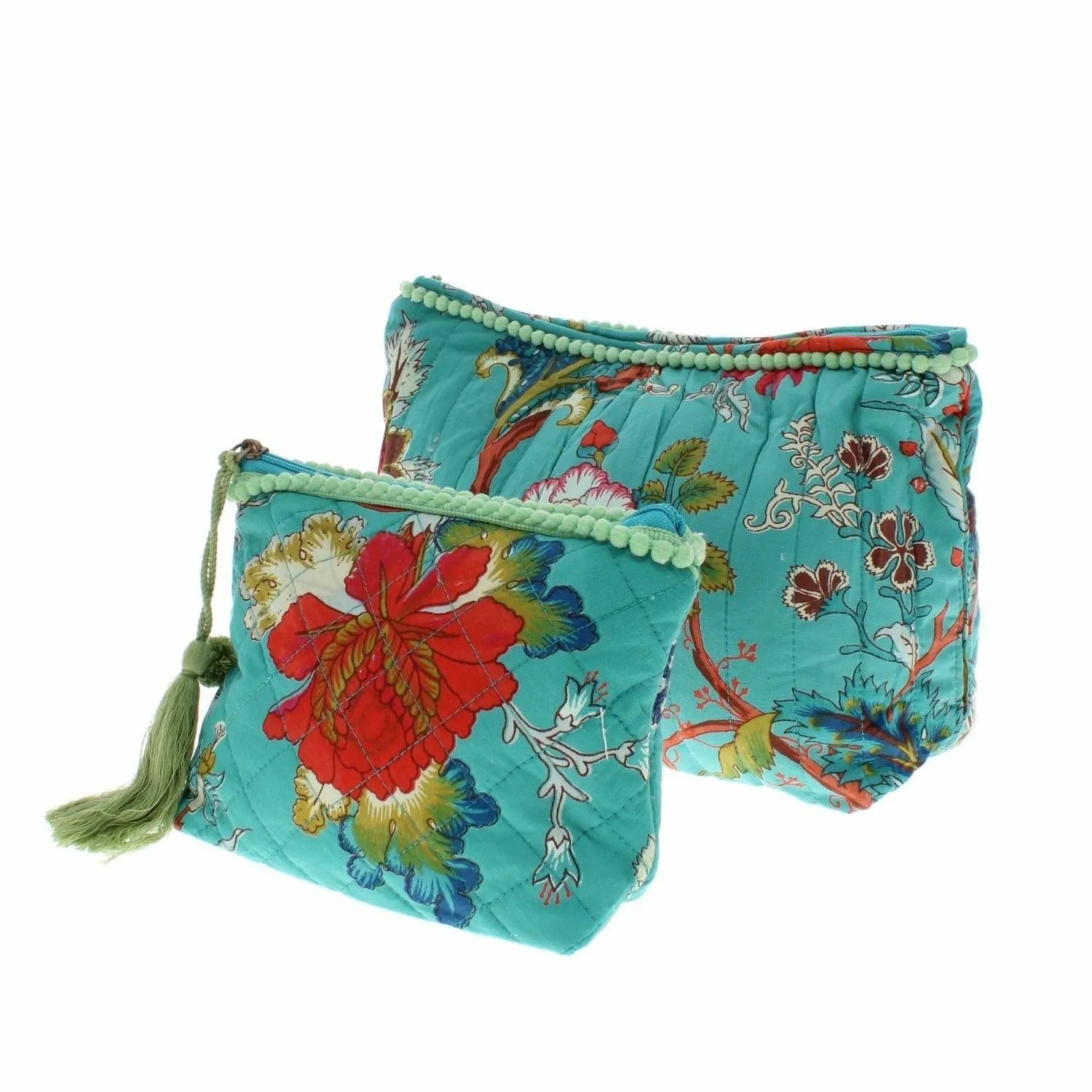 Teal Exotic Wash Bag