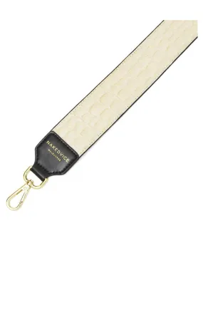 The Croc Strap Ivory Gold