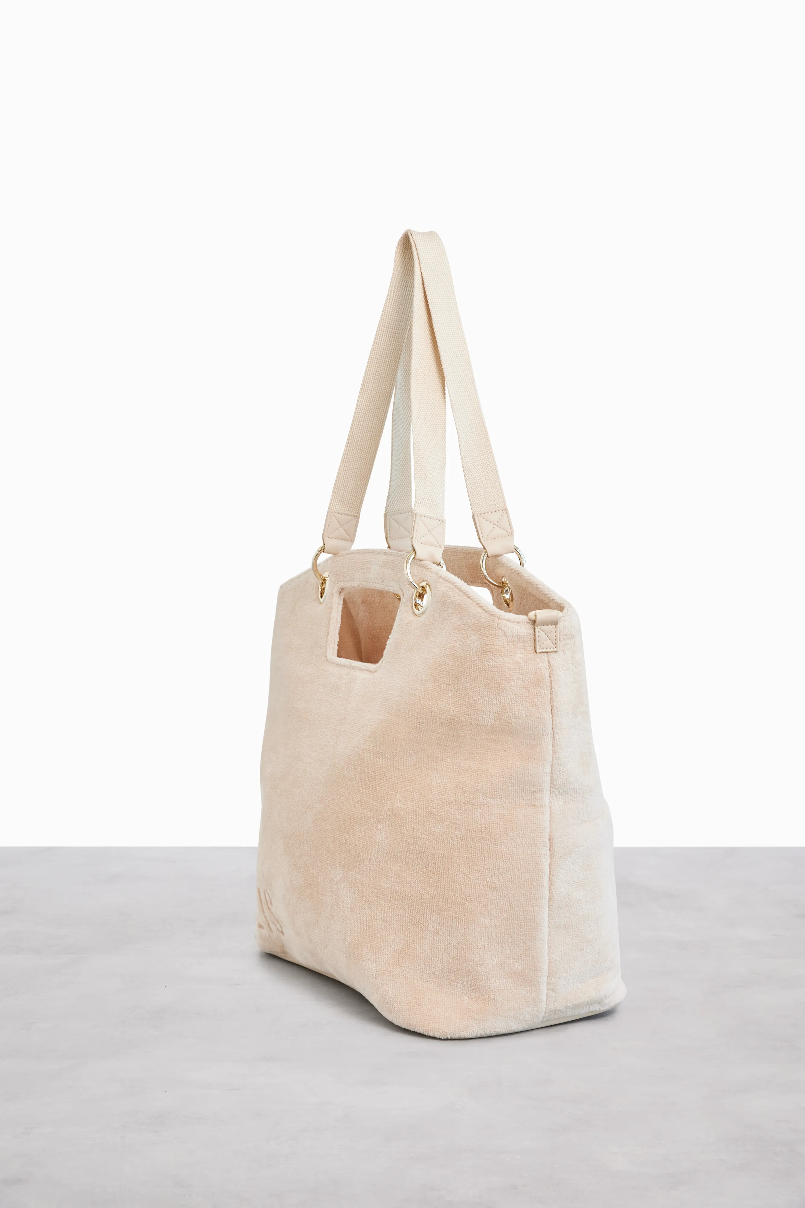 The Terry Tote in Beige