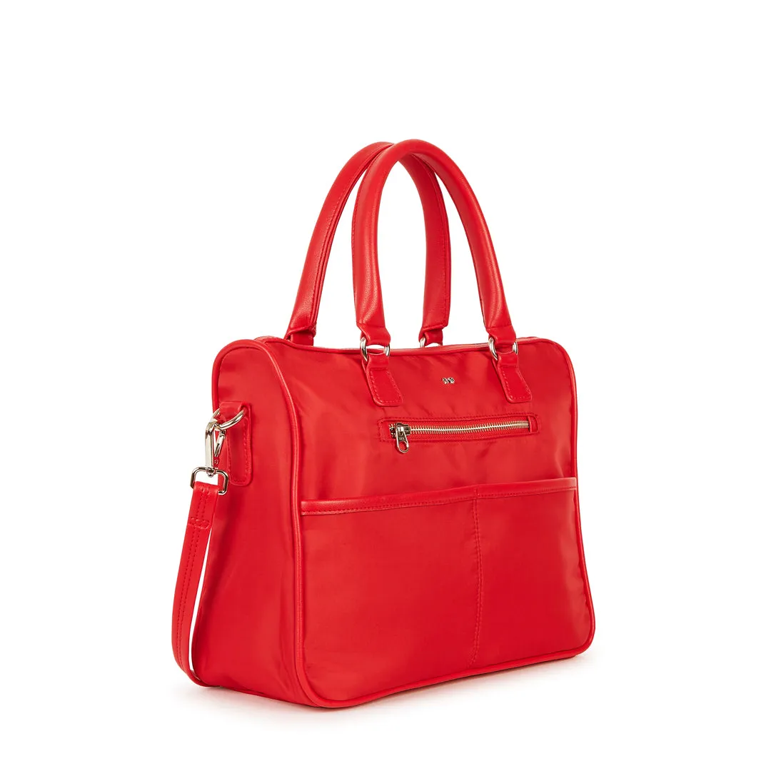 TOKYO SATEEN  HAND AND SLING BAG RED