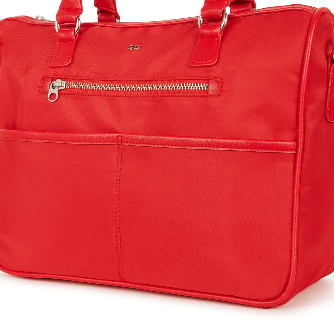 TOKYO SATEEN  HAND AND SLING BAG RED