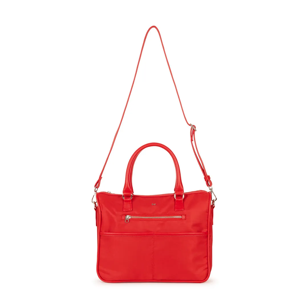 TOKYO SATEEN  HAND AND SLING BAG RED