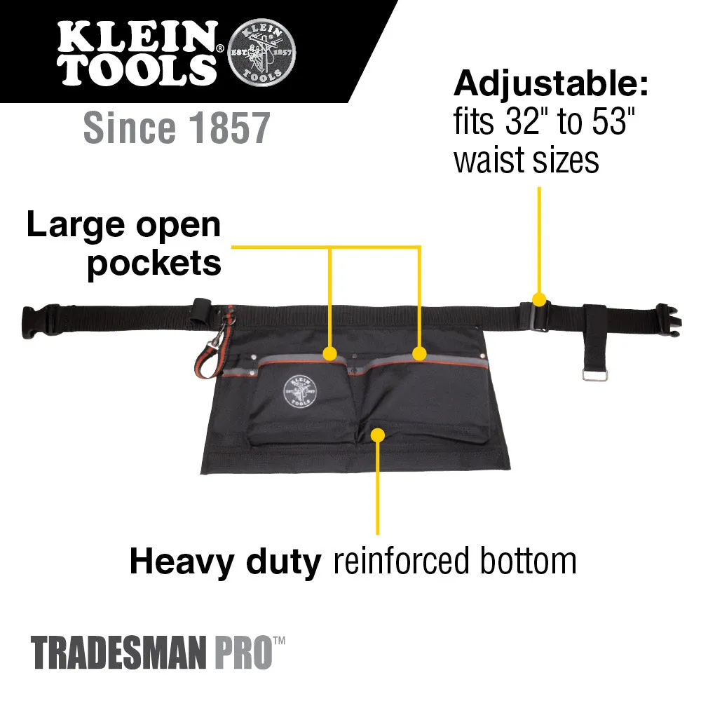 Tool Pouch - Klein Tools Tradesman Pro™ Tool Pouch Apron, 5244