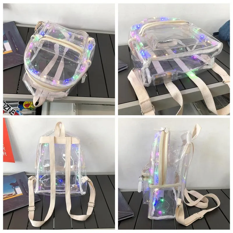 Transparent LED Backpack