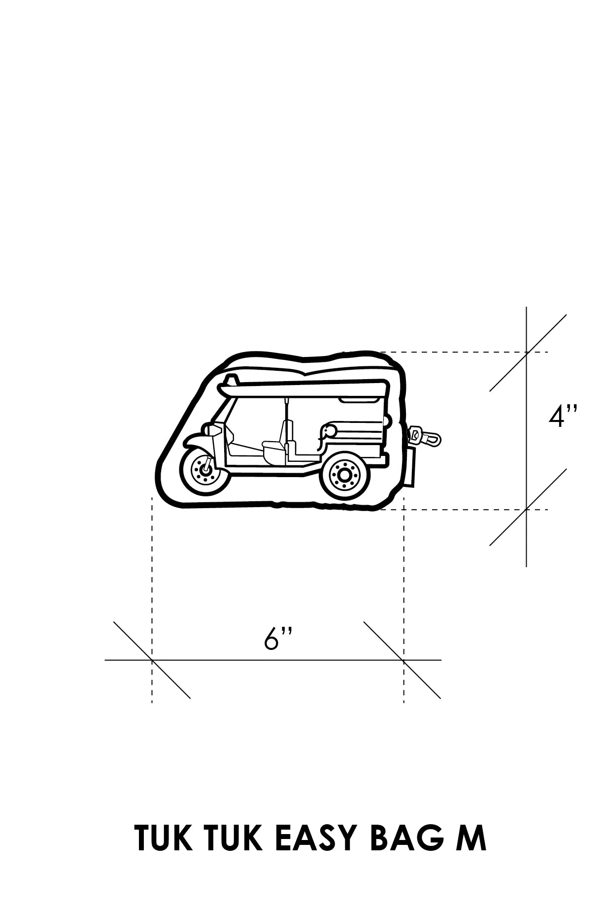 TUK TUK EASY BAG - M : BLUE