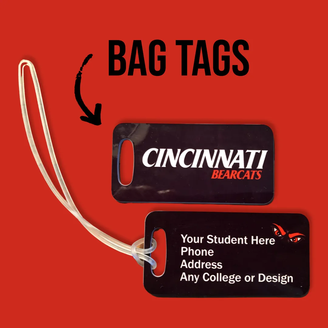 University of Cincinnati Custom Bag Tags