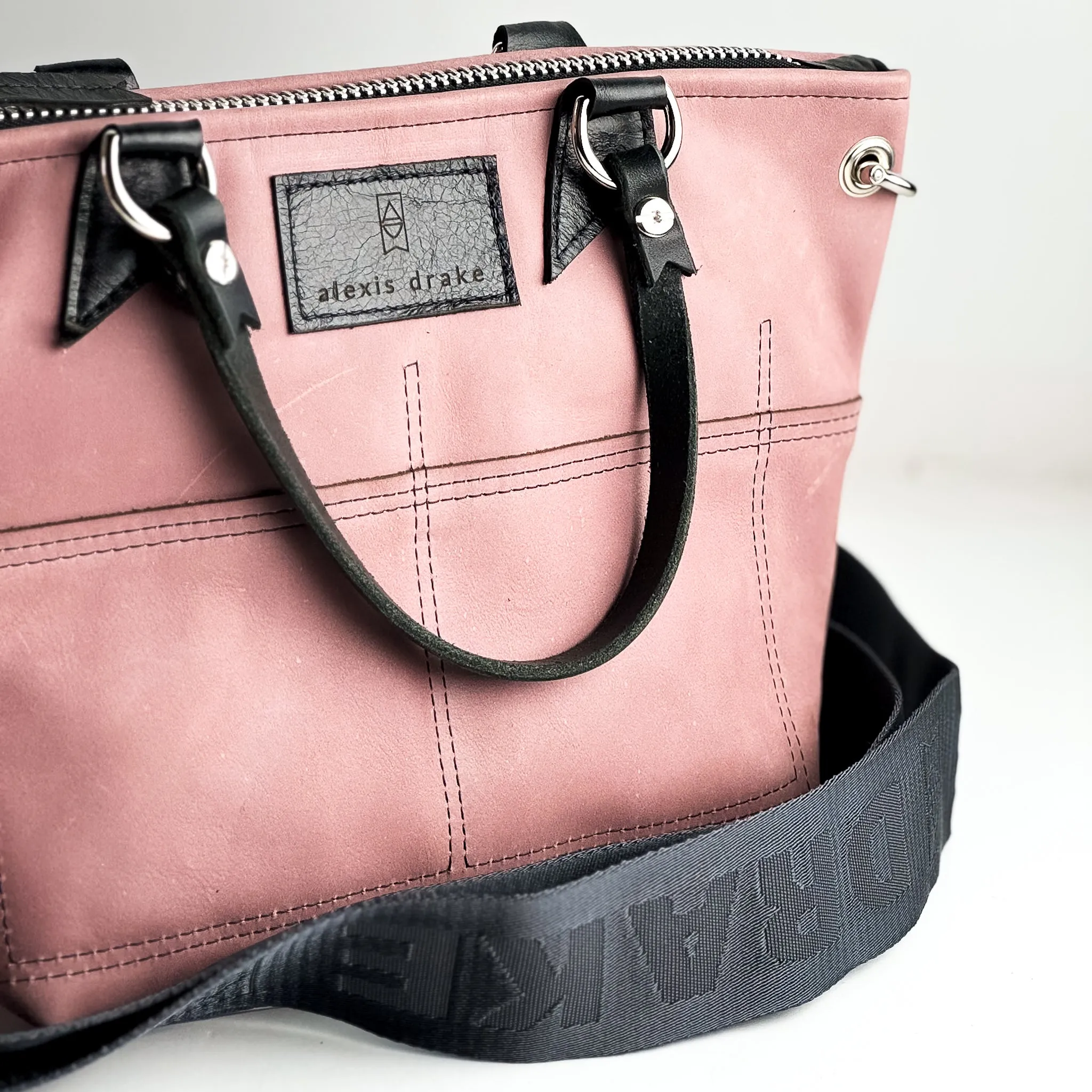 Urban Edge Collection | Coco Satchel   Crossbody | Distressed Pink Jade