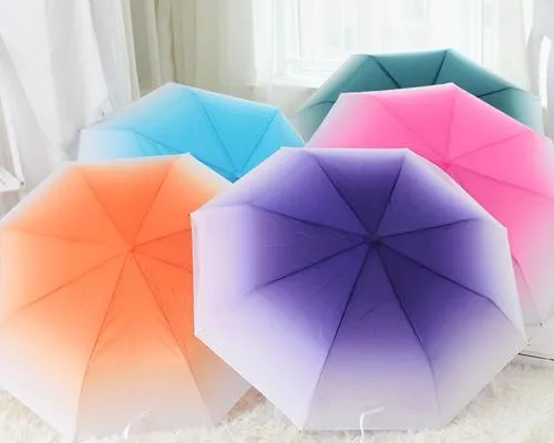 UV40  Gradient Color Folding Umbrella