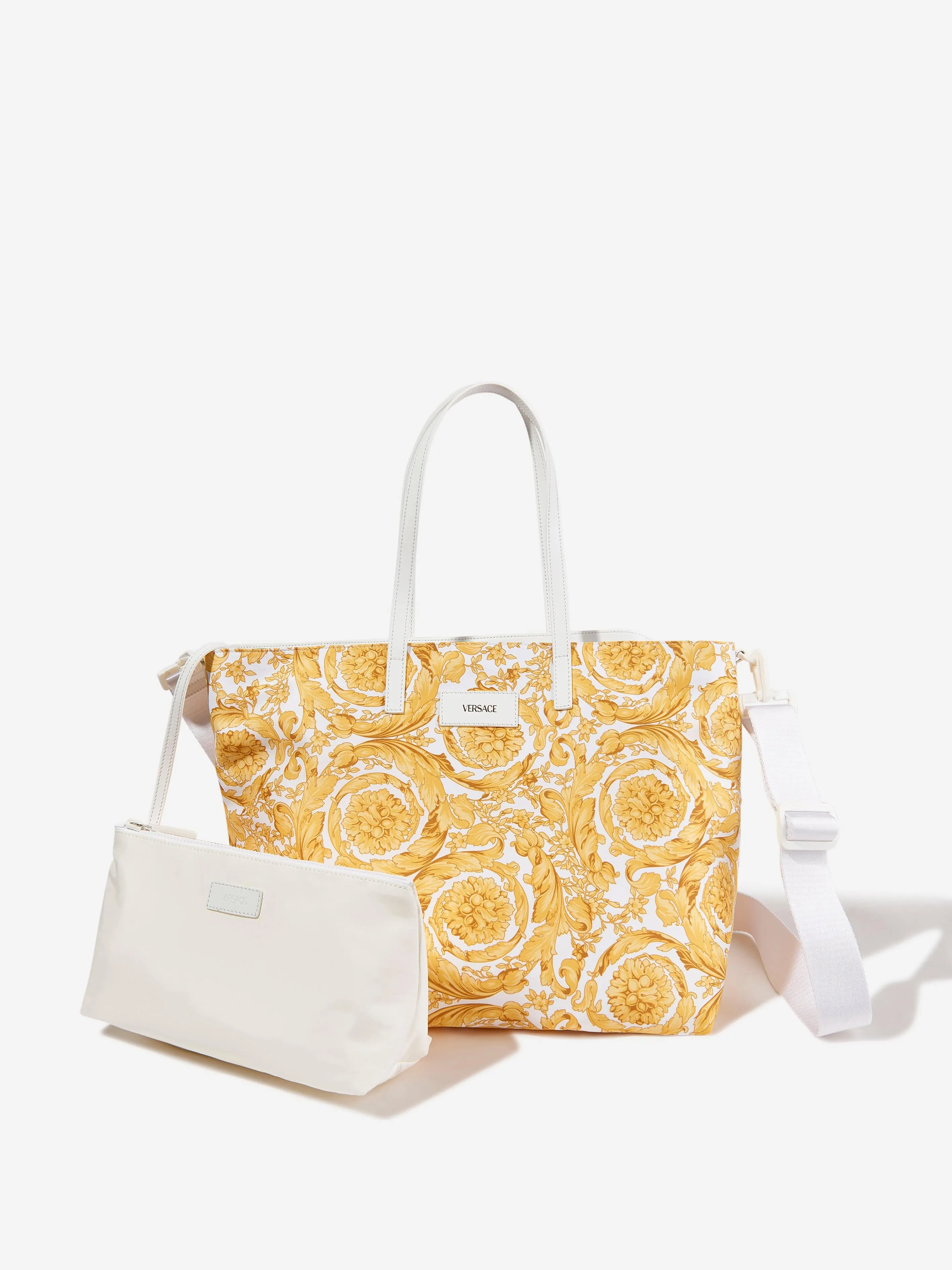 Versace Baby Barocco Tote Changing Bag in Gold