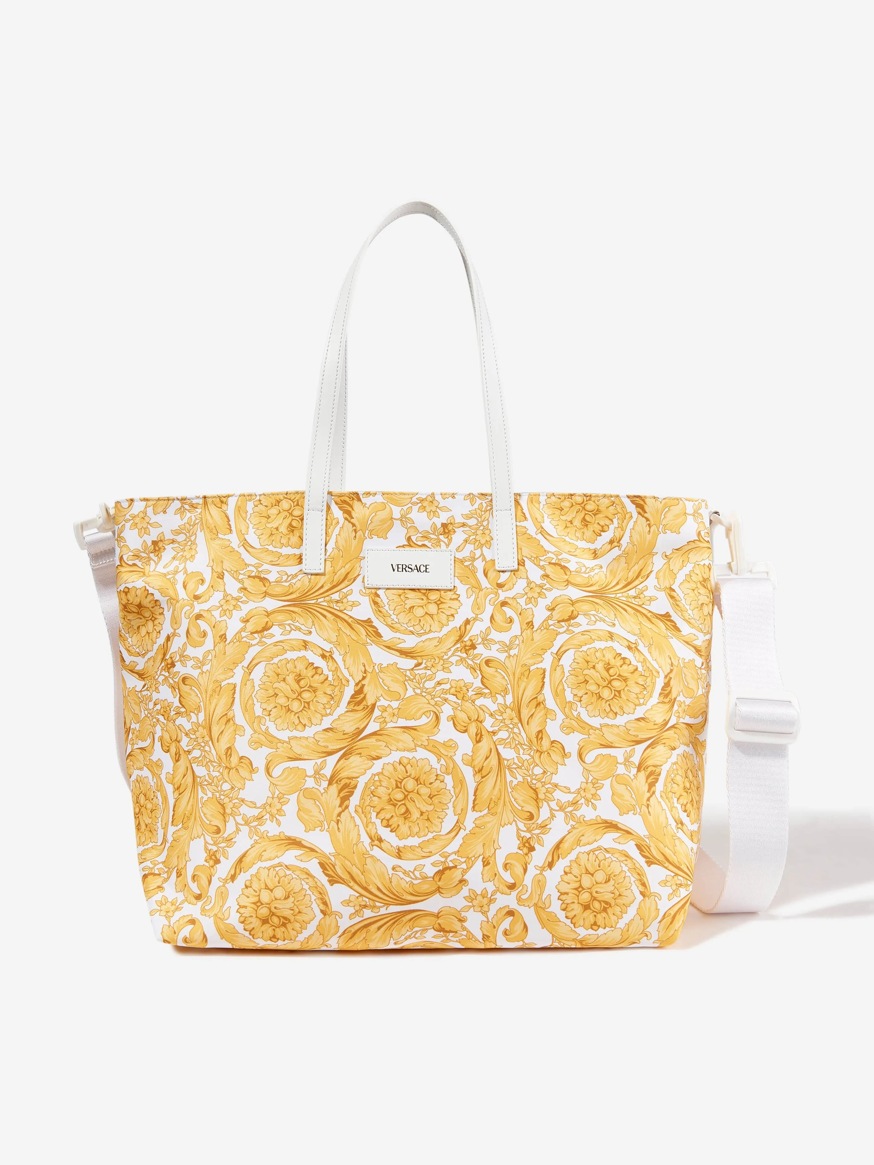 Versace Baby Barocco Tote Changing Bag in Gold