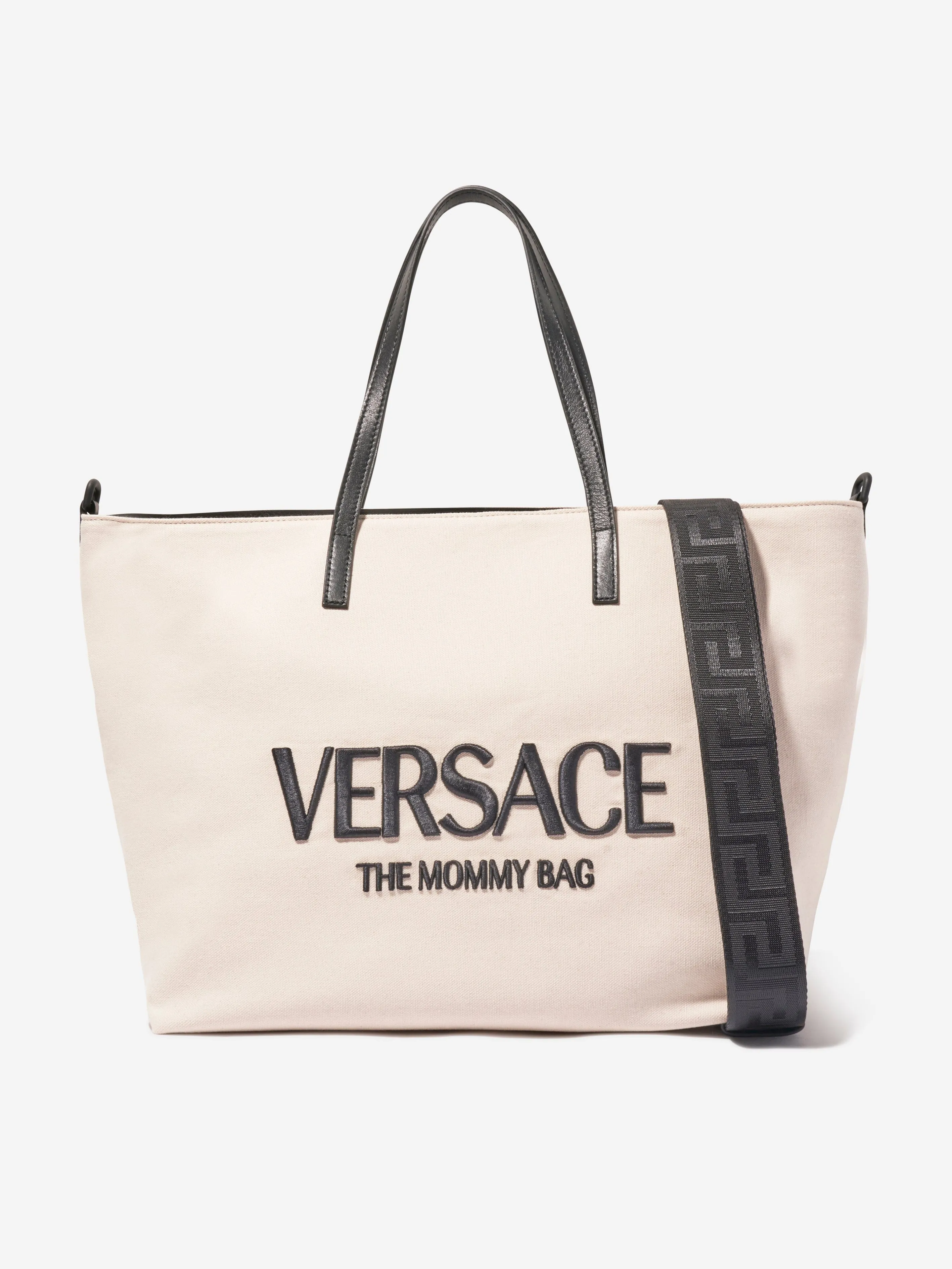 Versace Baby Logo Changing Bag in Beige