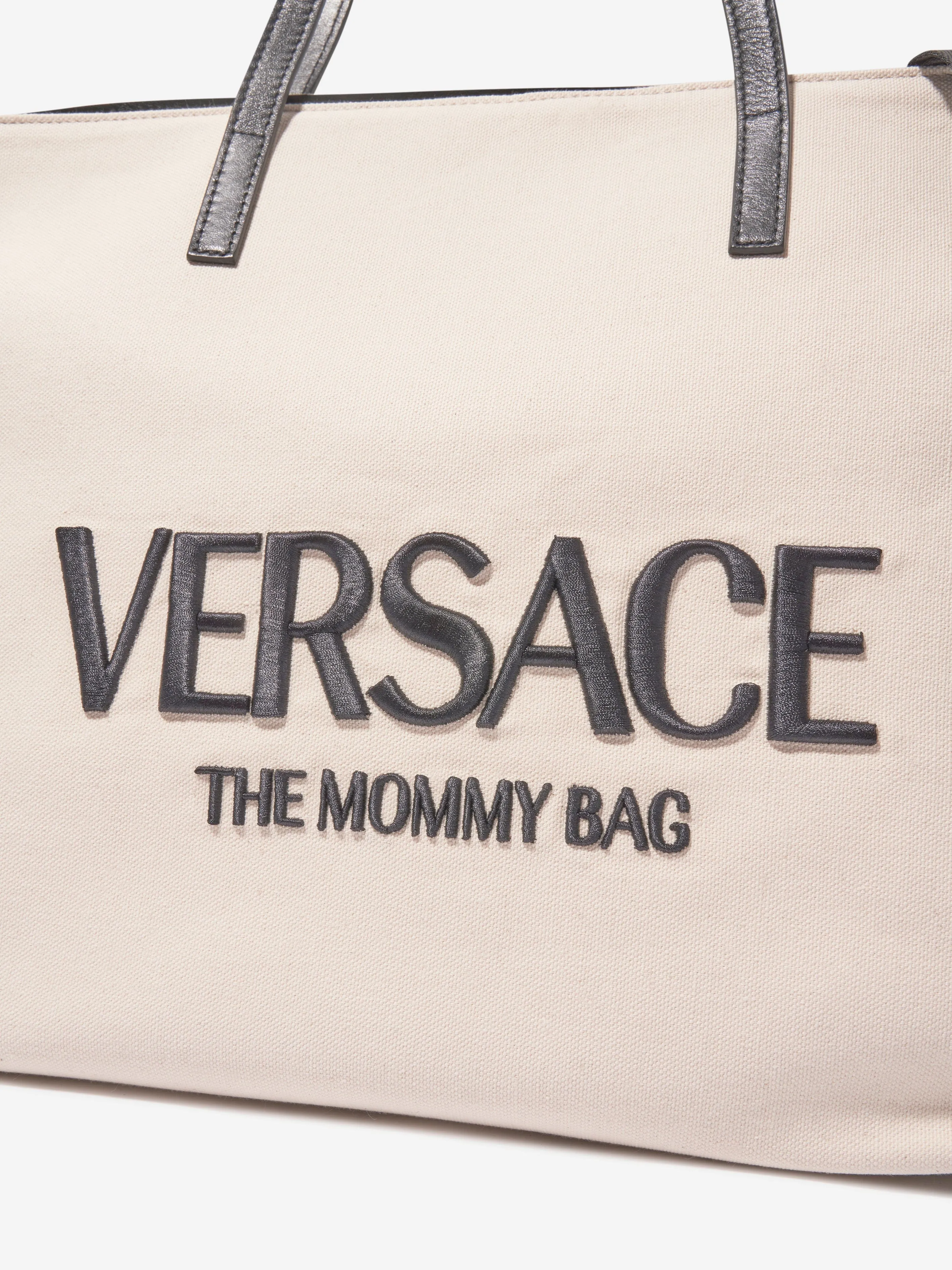 Versace Baby Logo Changing Bag in Beige