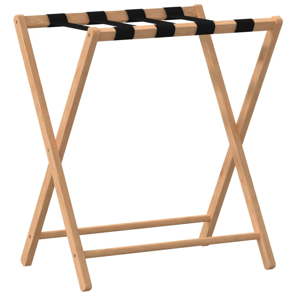 vidaXL Luggage Rack 68.5x38x58 cm Bamboo