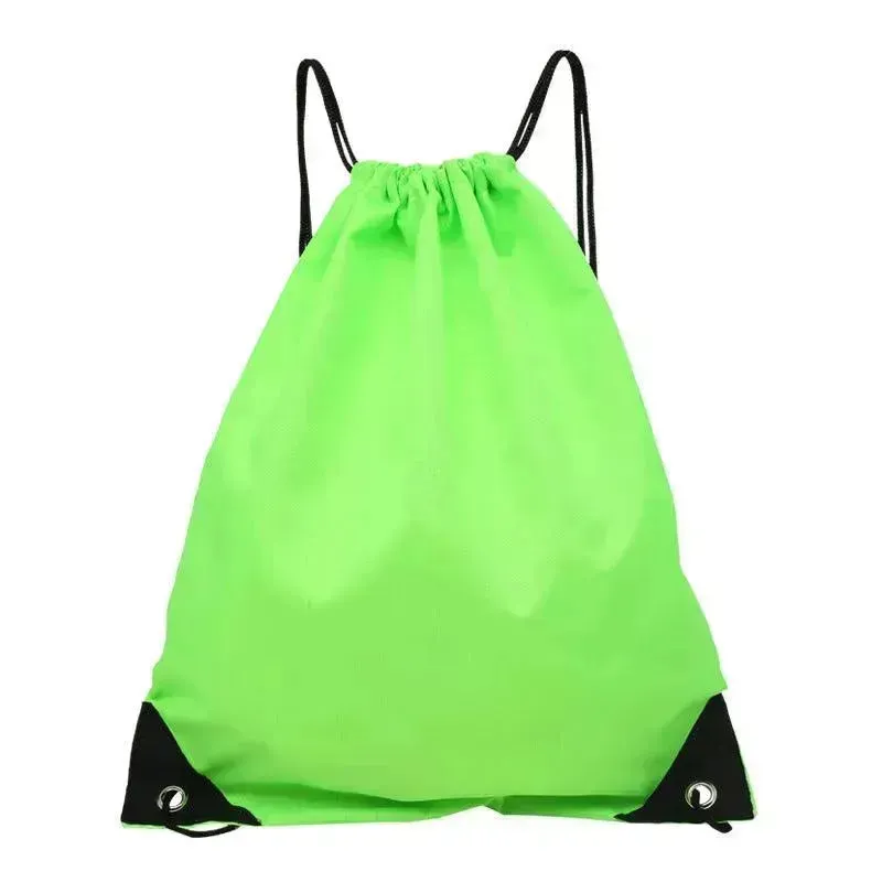 Waterproof Drawstring Backpack With Drawstring Pockets