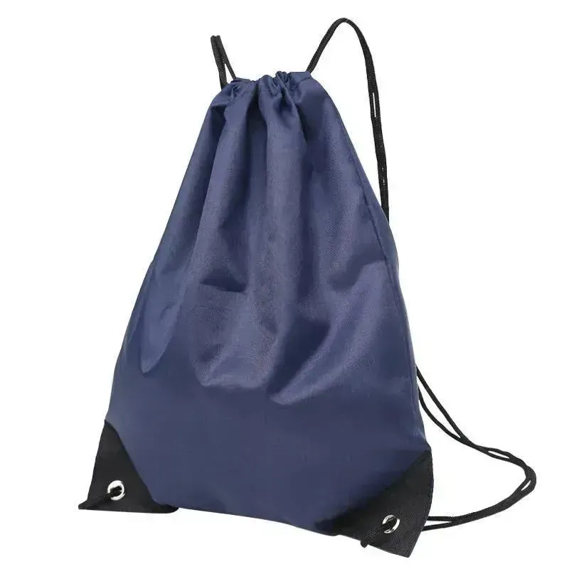 Waterproof Drawstring Backpack With Drawstring Pockets