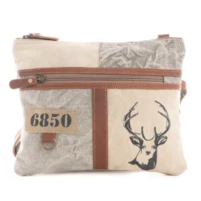 White Hart Deer Small Crossbody Bag