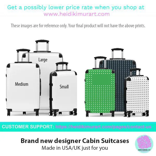 Yellow Solid Color Suitcases, Modern Simple Minimalist Designer Suitcase Luggage (Small, Medium, Large)